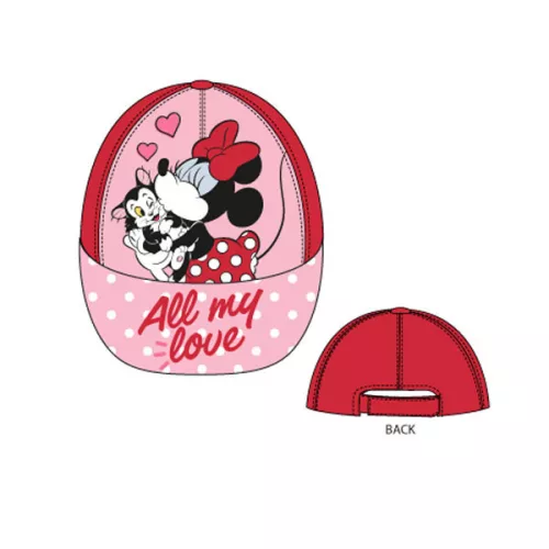 Disney Minnie All My Love Red gyerek baseball sapka 54 cm