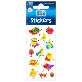 Gyümölcs Superhero matrica