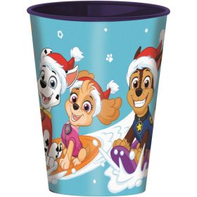 Mancs Őrjárat Holiday Karácsonyi műanyag pohár 260 ml