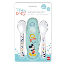 Disney Mickey Hello World baba utazó evőeszköz készlet