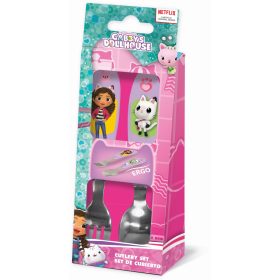   Gabi babaháza Wonderland fém ergo evőeszköz készlet - 2 darabos