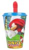 Sonic a sündisznó Adventure szívószálas pohár, műanyag 430 ml