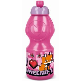 Minecraft Girls műanyag sportkulacs 400 ml