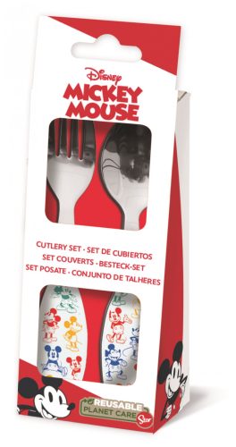 Disney Mickey Fun-Tastic fém evőeszköz készlet - 2 darabos