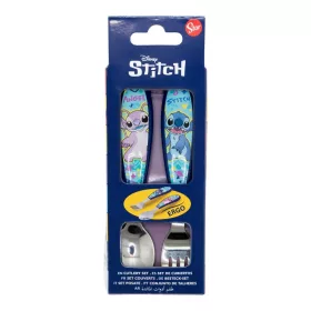  Disney Lilo és Stitch, A csillagkutya Drawing fém ergo evőeszköz készlet - 2 darabos