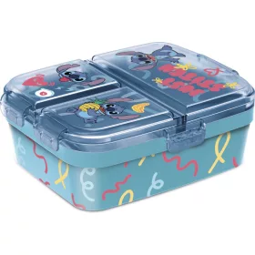   Disney Lilo és Stitch, A csillagkutya Just több rekeszes uzsonnás doboz, szendvicsdoboz XL