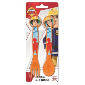   Sam a tűzoltó Rescue Mission műanyag evőeszköz készlet - 2 darabos