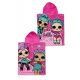 LOL Surprise Pink strand törölköző poncsó pamut 50x115 cm