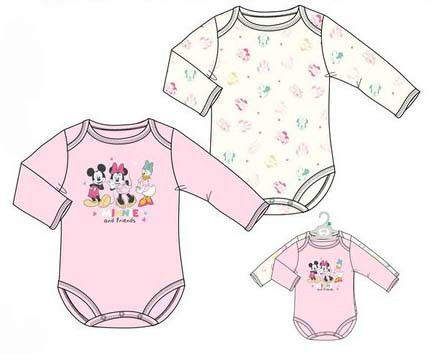 Disney Minnie Friends baba body, kombidressz 2 db-os szett
