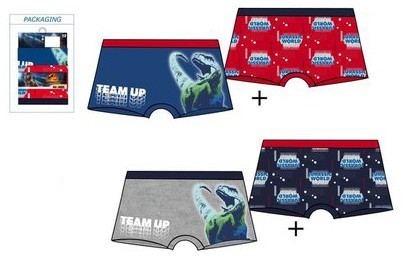 Jurassic World Team Up gyerek boxeralsó 2 darab/csomag 2 - 8 év / 92 - 128 cm