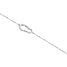 Victoria Fehér köves ezüst színű karkötő