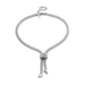 Victoria Ezüst színű vastag hálós nyaklánc