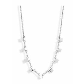 Victoria Ezüst színű négyzet mintás nyaklánc