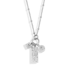 Victoria Ezüst színű fehér köves nyaklánc