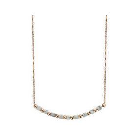 Victoria Rose gold színű fehér gyöngyös nyaklánc