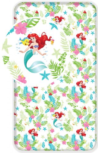 Disney Hercegnők gumis lepedő 90*200 cm Ariel