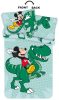 Disney Mickey Dino gyerek, ovis ágyneműhuzat 100×135cm, 40×60 cm