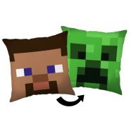 Minecraft Steve Creeper párna, díszpárna 40*40 cm