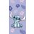 Disney Lilo és Stitch, A csillagkutya Purple fürdőlepedő, strand törölköző 70x140cm