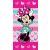 Disney Minnie Hearts fürdőlepedő, strand törölköző 70x140cm