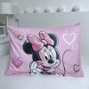 Disney Minnie Powder Pink gyerek, ovis ágyneműhuzat 100×135 cm, 40×60 cm