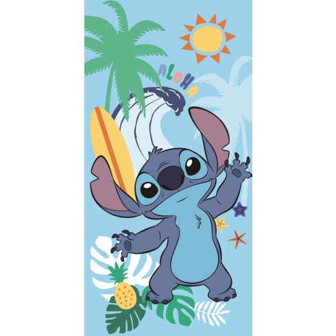 Disney Lilo és Stitch, A csillagkutya Summer fürdőlepedő, strand törölköző 70x140cm