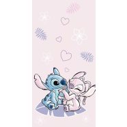   Disney Lilo és Stitch, A csillagkutya Pink fürdőlepedő, strand törölköző 70x140cm