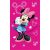 Disney Minnie Pink kéztörlő, arctörlő, törölköző 30x50cm