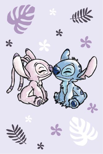 Disney Lilo és Stitch, A csillagkutya Purple polár takaró 100x150cm