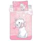 Disney Marie Pink Flower gyerek, ovis ágyneműhuzat 100×135cm, 40×60 cm