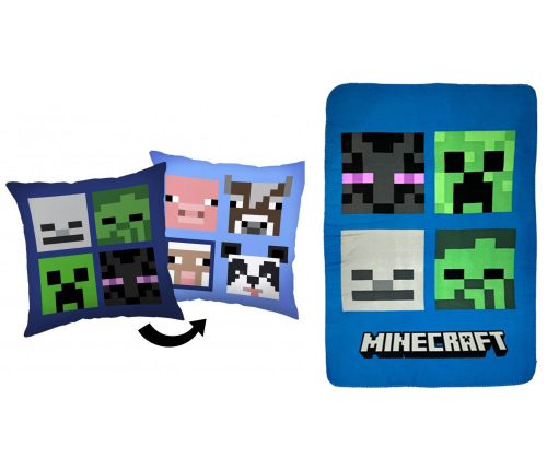 Minecraft Bad Mobs párna és takaró szett