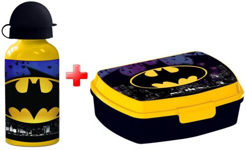 Batman Sky alumínium kulacs és szendvicsdoboz szett