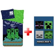   Minecraft Sssleep Tight  ágyneműhuzat és polár takaró szett