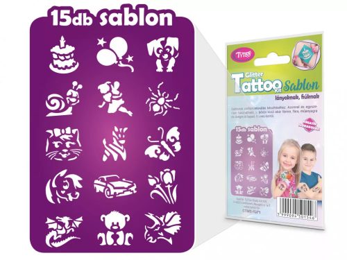 Szülinapi sablon szett 15db-os