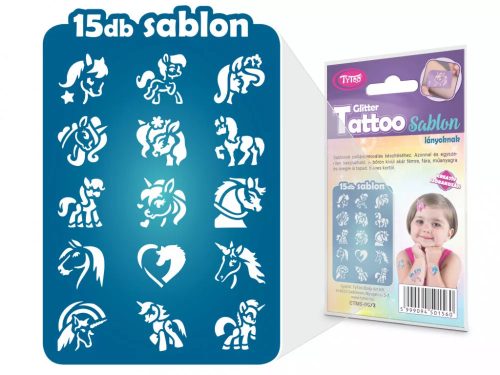 Lovak és Unikornisok sablon szett 15db-os