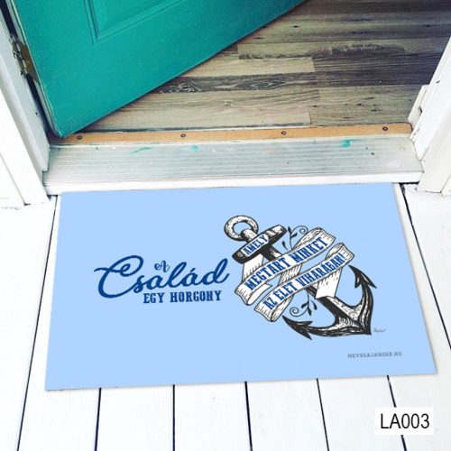Család egy horgony Lábtörlő - Családi Ajándék