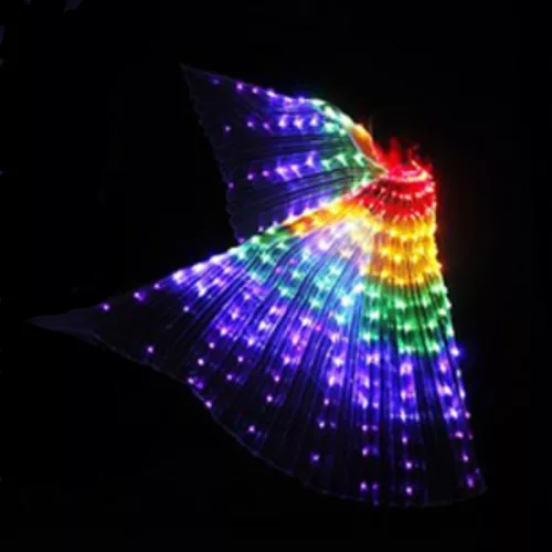 LED szárny pálcával, gyermek jelmez, 110/140