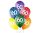 Happy Birthday 60 Colorful léggömb, lufi 6 db-os 12 inch (30cm)