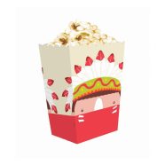 Indián Party papír popcorn doboz 19 cm 4 db-os