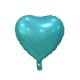 Matt Turquoise Heart, Türkiz szív fólia lufi 37 cm
