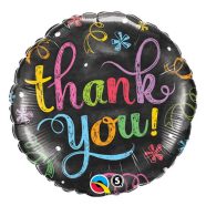 Thank You Chalkboard fólia lufi 46 cm