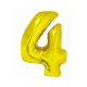 Arany 4-es Gold szám fólia lufi 76 cm