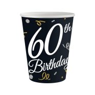 Happy Birthday 60 B&C papír pohár 6 db-os 200 ml