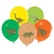   Dinosaurs. Dinoszaurusz léggömb. lufi 5 db-os 12 inch (30 cm)