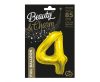 Arany Gold 4-es szám fólia lufi 85 cm