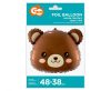 Maci Brown fólia lufi 48 cm