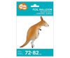 Kenguru Kangaroo sétáló fólia lufi 82 cm