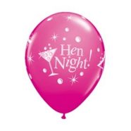   Lánybúcsú Hen Night léggömb, lufi 6 db-os 12 inch (30cm)