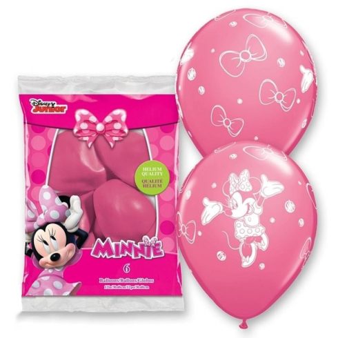 Disney Minnie Pastel Pink léggömb. lufi 6 db-os 12 inch (30cm)