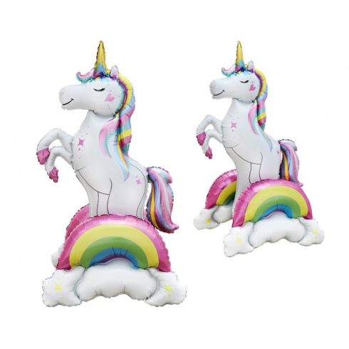 Unikornis 3D Rainbow fólia lufi 94 cm